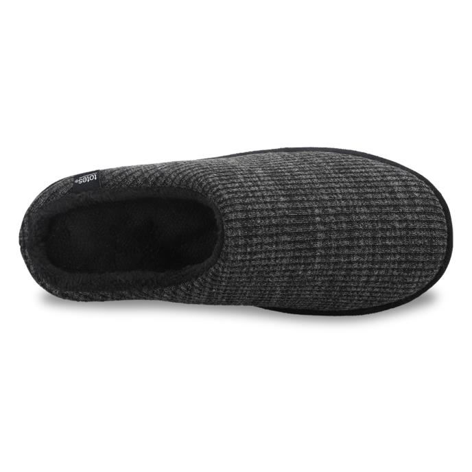 totes toasties® Mens Cord Mule Slippers Grey Extra Image 5